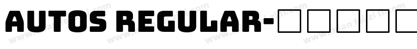 Autos Regular字体转换
